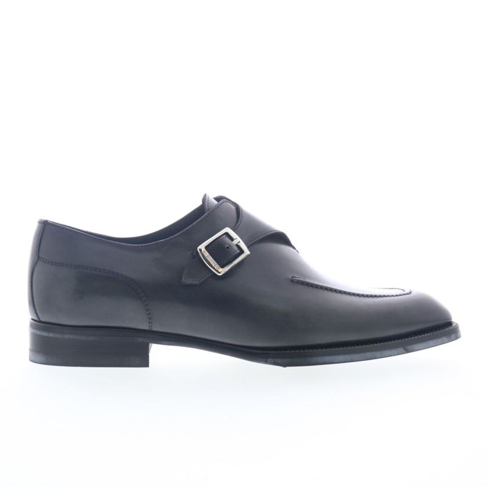 Di Bianco Mens Mantova Calfskin Gray Shoes (NWT)